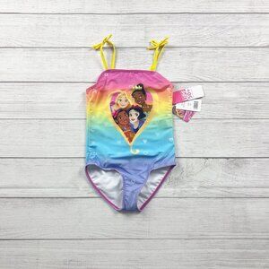 Nwt Disney Princess Rainbow Princess Bathing Suit